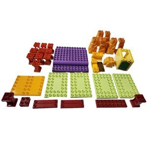 Mega Bloks Mixed Lot – Train Station & Building Pieces